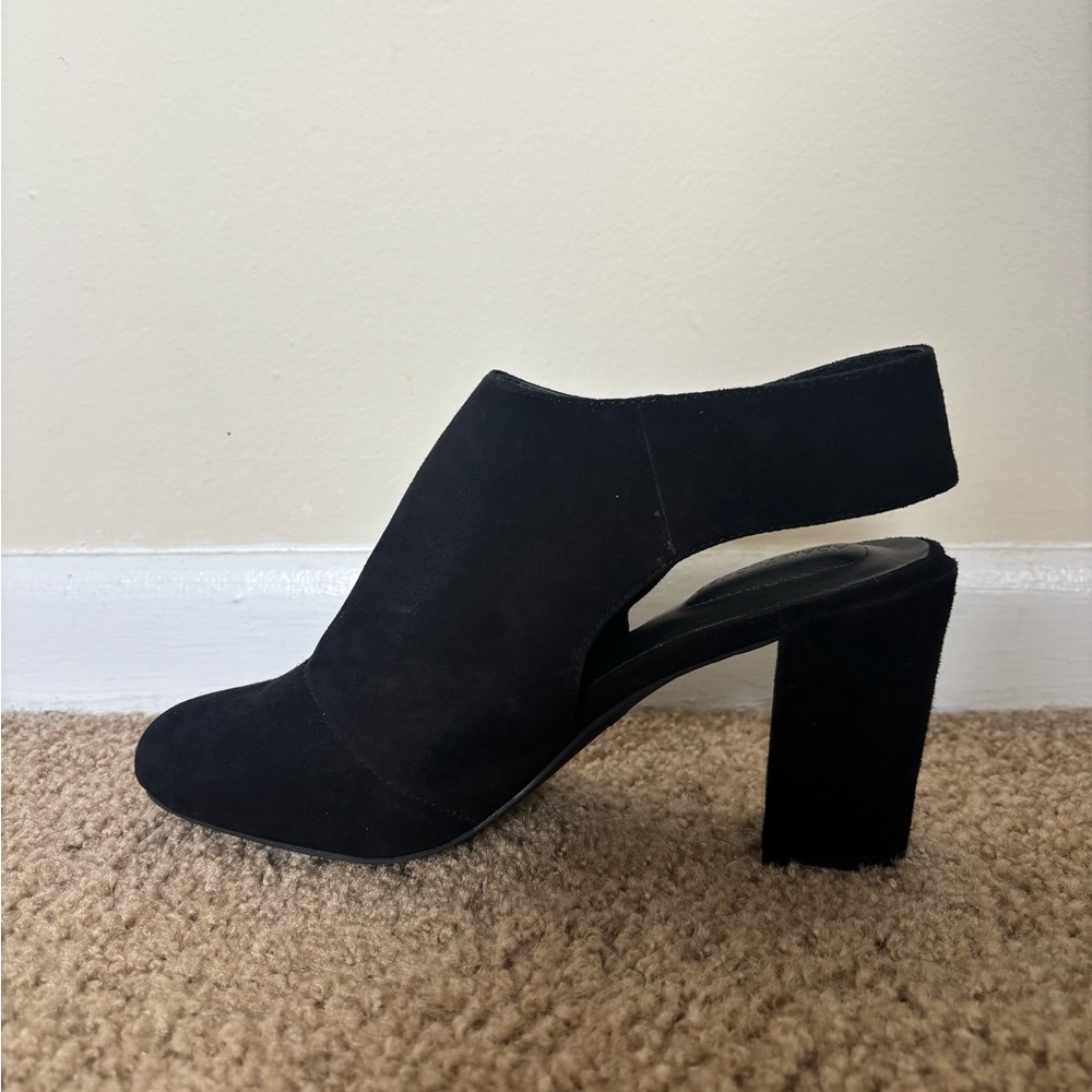 Sam Edelman Black Suede Heeled Mules